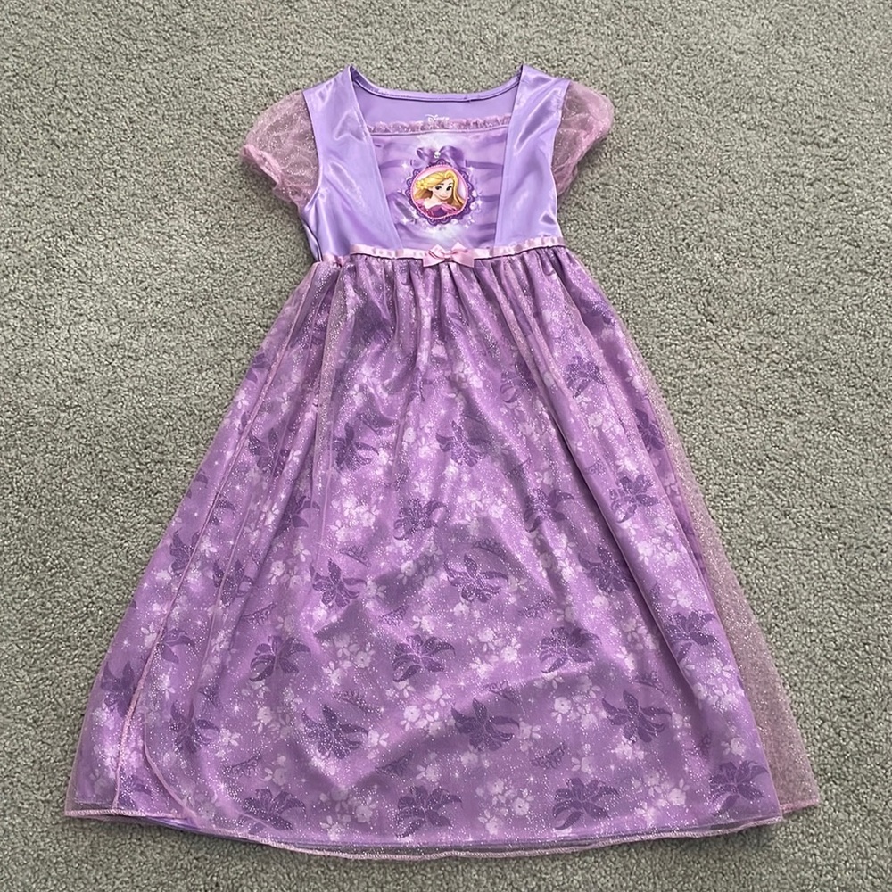 Disney Princess Rapunzel Tangled Nightgown Dress Costume - Size 5 - New w/o tags